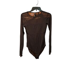 Urban Outfitters Out From Under Alexa Mesh Bodysuit in Black Medium